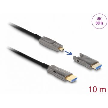 Cablu activ optic HDMI 5 in 1 8K60Hz/4K144Hz T-T 10m, Delock 86005