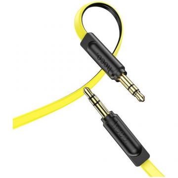 Cablu Audio HOCO UPA16, Jack 3.5 mm - Jack 3.5 mm, AUX, 1m, Negru