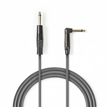 Cablu audio jack 6.35mm unghi 90 grade T-T 1.5m, Nedis COTH23005GY15
