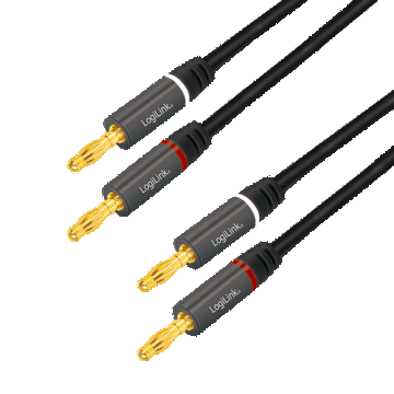 Cablu audio Logilink CA1211, Jack 2.5 mm, 5m (Negru)