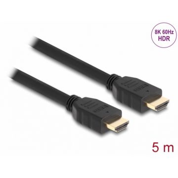 Cablu High Speed HDMI 48Gbps 8K60Hz/4K120Hz T-T 5m, Delock 82004