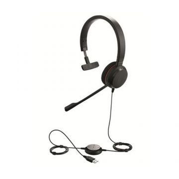 Casca profesionala Jabra EVOLVE 20 Mono Unified Communications, USB (Negru)