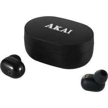 Casti audio AKAI BTJ-15, true wireless, Bluetooth 5.0, negru