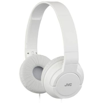 Casti audio cu banda JVC HA-S180-W tip DJ, Ultrausoare, Alb Casti audio cu banda JVC HA-S180-W tip DJ, Ultrausoare, Alb