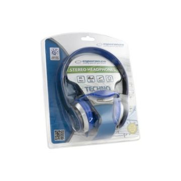 Casti audio cu fir Techno Esperanza EH145B blue