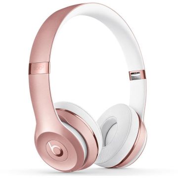 Casti Audio On Ear pliabile Beats Solo3, Wireless, Bluetooth, Microfon, Autonomie 40 ore, Rose Gold