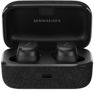 Casti audio Sennheiser Momentum True Wireless 3, Bluetooth, IN-EAR, Microfon, Negru