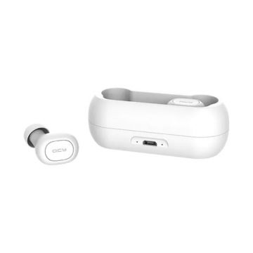 Casti Bluetooth QCY T1C white