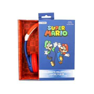 Casti cu fir OTL Super Mario ACC-0608 pt copii Casti cu fir OTL Super Mario ACC-0608 pt copii