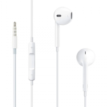 Casti in ear, EarPods, Jack, Stereo, MD827ZM/B pentru iPhone 5/5S/5SE/6/6S/6PLUS , Alb