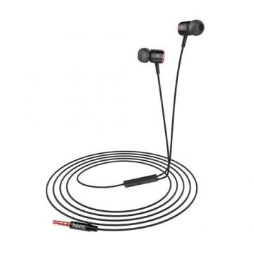 Casti In-Ear HOCO M42 Ice Rhyme, Cu microfon, 3.5 mm (Negru)