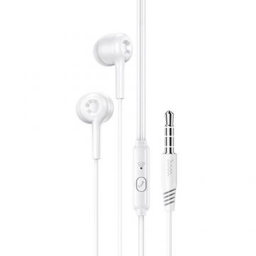 Casti In-Ear HOCO M82 La musique, Cu microfon, 3.5 mm, 1.2m (Alb)