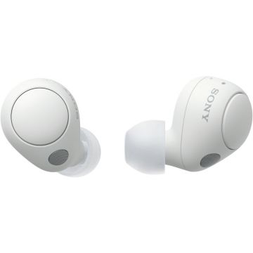 Casti In-Ear Sony WF-C700NW, True Wireless, Noise Cancelling, Bluetooth, Microfon, Conexiune multipunct, Fast Pair, IPX4, Autonomie baterie 20 ore, Alb