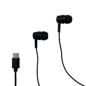 Casti Media-Tech MAGICSOUND, USB-C, Microfon, Negru