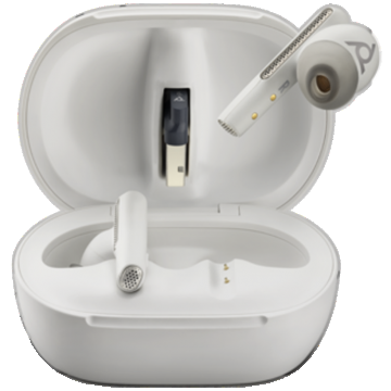 Casti Poly Voyager Free 60+ MT Carcasa Touchscreen USB-A White