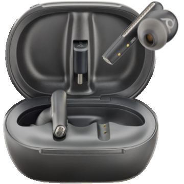 Casti Poly Voyager Free 60+ MT Carcasa Touchscreen USB-C Black