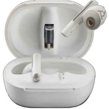 Casti Poly Voyager Free 60+ UC Carcasa Touchscreen USB-C White
