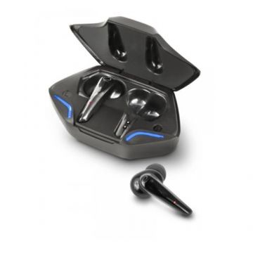 Casti True Wireless Esperanza Sagitta 95838, Bluetooth, cu statie de incarcare (Negru)