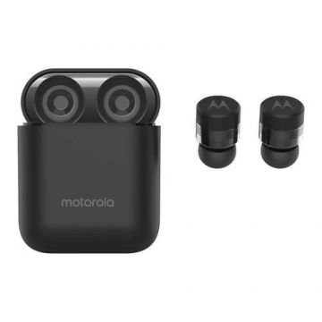 Casti True Wireless Motorola VerveBuds 110, Bluetooth, Waterproof IPX4, Microfon (Negru)