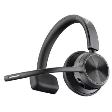 Casti Wireless Call Center Poly Voyager 4310, Bluetooth, USB C, Microfon (Negru)
