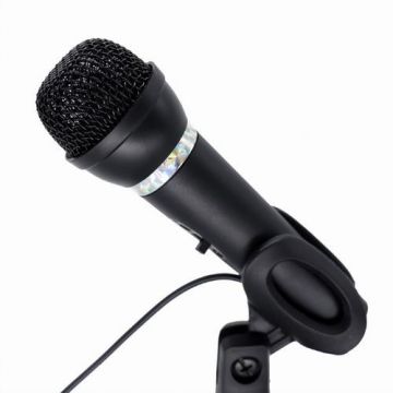Microfon Gembird MIC-D-04, Jack 3.5mm, 1.3m (Negru)