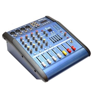 Mixer amplificat WVNGR WG-4DUSB, 200 W, 4 canale