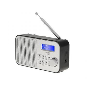 Radio digital portabil, Camry, FM/DAB/DAB+, Functie alarma, Negru/Argintiu