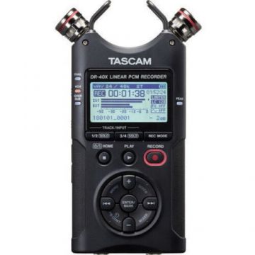 Recorder portabil, Tascam DR-40X, cu 4 canale si interfata audio USB integrata