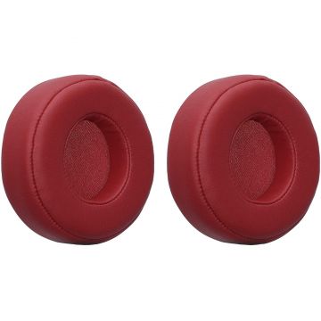 Set 2 bureti PadForce pentru casti Beats Pro, Over-Ear - Roșu, Piele naturala