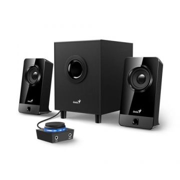 Set boxe Genius 31730041400, Difuzor 2.1, Negru