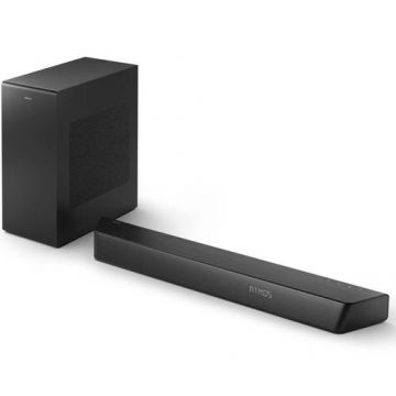 Soundbar Philips TAB7807/10, 3.1, 310W, Dolby Atmos, Subwoofer Wireless, Negru