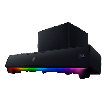 Soundbar Razer Leviathan V2, Bluetooth 5.2, RGB, cu Subwoofer (Negru)