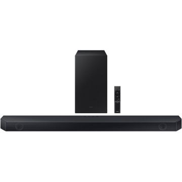 Soundbar Samsung HW-Q600C, 3.1.2, 360W, Bluetooth, Subwoofer Wireless, Dolby Atmos, Negru Titan
