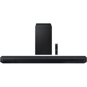 Soundbar Samsung HW-Q700C, 3.1.2, 320W, Bluetooth, Wi-Fi, Subwoofer Wireless, Dolby Atmos, Negru Titan