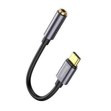 Adaptor audio Baseus L54 USB Type-C - 3.5mm Audio Jack Negru/Gri
