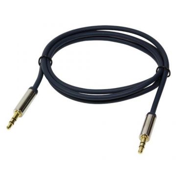 Cablu audio LogiLink , 3.5 tata/tata , 1 m, Albastru