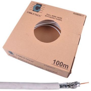 Cablu coaxial Cabletech tri-shield, miez cupru, 100 m