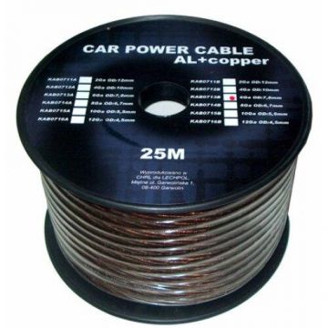 Cablu putere CU-AL 2GA (12mm/33.62mm2) 25m NE