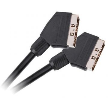 Cablu video Cabletech KPO3961-3, Scart - Scart, 3 m, Negru Cablu video Cabletech KPO3961-3, Scart - Scart, 3 m, Negru