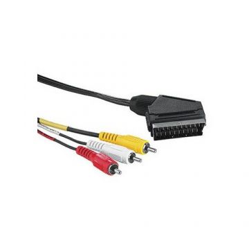 Cablu Video Hama RCA Male Plug Video-Scart/2 RCA Male Plugs Audio, 2