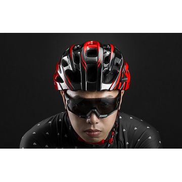 Casca de protectie ciclism Rockbros WT027-S, 57-62cm, Rosu