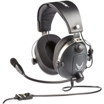 Casti Gaming Thrustmaster T.FLIGHT US Air Force Edition DTS pentru PlayStation 5, PlayStation 4, Xbox, PC, Jack 3.5mm (Negru)
