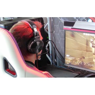 Casti gaming wireless OneOdio Pro M, Bluetooth 5.2, Cablu de extensie Y inclus, Autonomie 90 ore, Negru