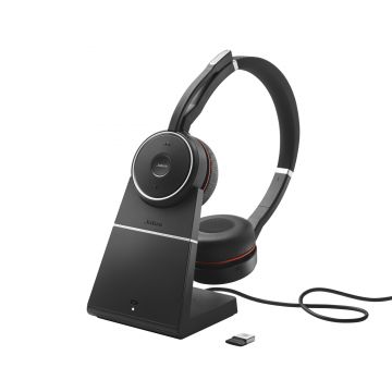 Casti Jabra Evolve 75 SE Link380A MS Stereo Charging Stand