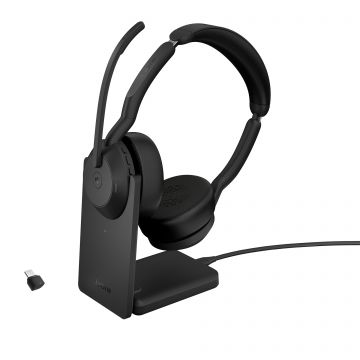 Casti Jabra Evolve2 55 Link380c UC Stereo Charging Stand