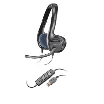 Casti PC cu microfon Plantronics HD Audio 628 PLP00052, USB, Negru