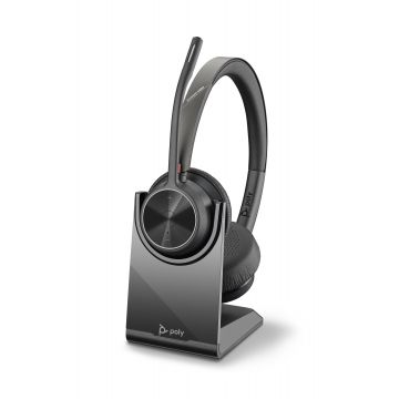Casti Poly Voyager 4320 UC V4320-C USB-C Charging Stand Black