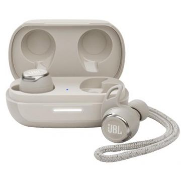 Casti sport audio in-ear JBL Reflect Flow Pro, True Wireless, Noise Cancelling, Bluetooth, IP68, Dual Connect (Alb)