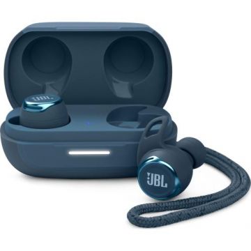 Casti sport audio in-ear JBL Reflect Flow Pro, True Wireless, Noise Cancelling, Bluetooth, IP68, Dual Connect (Albastru)