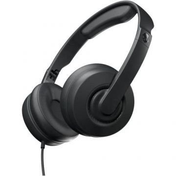 Casti Stereo On Ear Skullcandy Cassette Junior, cu fir Jack 3.5mm (Negru)